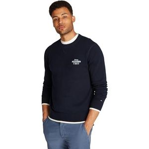 Gebreide Trui - Ronde Hals - Knitwear - Logoprint - Zachte Voelt