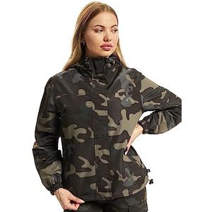 Brandit Windbreaker zomer rits damesregenjack windjack army overgangsjas, camouflage (dark camo), 5XL