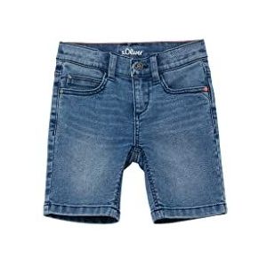 s.Oliver Junior Boy's Jeans Bermuda, Fit Brad, Blue, 104, blauw, 104 cm