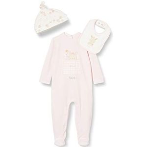 Chicco Cosmetische tas: romperpak + slabbetje + pyjama voor kinderen en pasgeborenen, uniseks, Roze, 86 cm