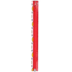 Opti S60-35-00722 ritssluiting, 100% polyester, 00722 rood, 35 cm