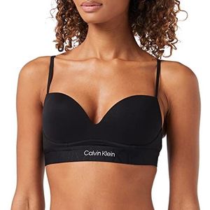 Calvin Klein Dames Push Up Bralette (Wf), Zwart, 34D, Zwart, 75D