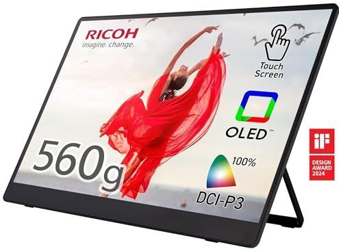 Ricoh - Draagbare Monitor - 15,6-Inch OLED - Ultralicht - Multi-Touch