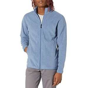 Amazon Essentials Men's Fleecejack met volledige ritssluiting (verkrijgbaar in grote en lange maten), Heideblauw, XXL