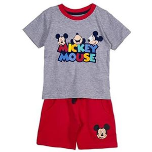 CERDÁ LIFE'S LITTLE MOMENTS - Kinderpak set voor jongens uit 2 delen samengesteld (T-shirt + short) | Gemaakt van 100% katoen door Mickey Mouse bedrukt - Officiële licentie Disney