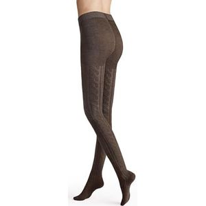 Hudson Gebreide winterpanty voor dames, bruin mel., 44/46