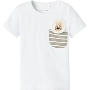 Bestseller A/S Baby-jongens NBMJUDAS SS Top Box T-shirt, helder wit, 62, wit (bright white), 62 cm