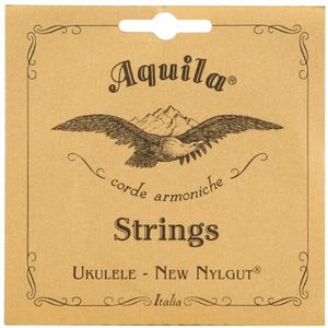 Aquila Nieuw Nylgut AQ-4 Sopraan Ukulele Snaren - High G - Set van 4 Snaren, Wit