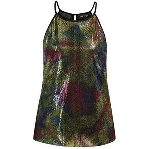 threezy Dames Top 19917479-TH01, Rainbow, XS, regenboog, XS