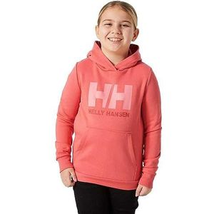 Helly Hansen Junior Unisex Jr HH Logo Hoodie 2.0, zonsondergang roze, 10
