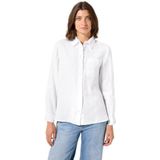 CECIL - Damesblouse - Lichtgewicht Linnen - Blauw - Lange Mouwen