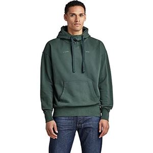 G-STAR RAW Heren Garment Dyed Oversized Sweater Hooded Sweatshirt, Groen (laub gd D249-D549), XL
