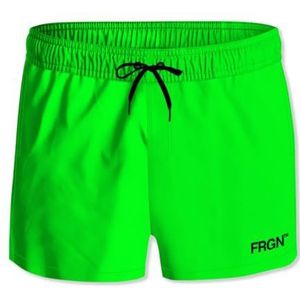 FREEGUN Zwembroek voor heren, strand, zwemshorts, sneldrogend, comfortabel met zakken, Neon Groen, XL