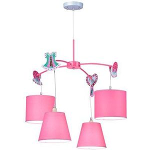 Spot-Light Kroonluchter Swetty Kinderkamerlamp, 4-lamps, roze SP-3017413