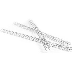 Pavo Premium draadbinders A4, 7,9 mm, 3:1 verdeling, 100 stuks, 36-50 vellen, wit