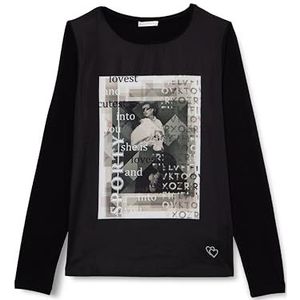 KEYLARGO WLS Sporty Round Damesshirt met lange mouwen, zwart (1100), XS