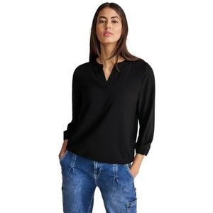 Street One Dames tuniek blouse, zwart, 36