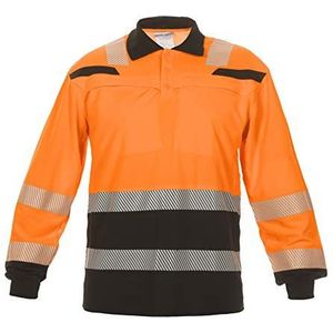 Hydrowear 040460OB Tanna Trendy High Visible Line Polo Shirt, 100% Polyester, X-Large Mate, Hi-Vis Oranje/Zwart