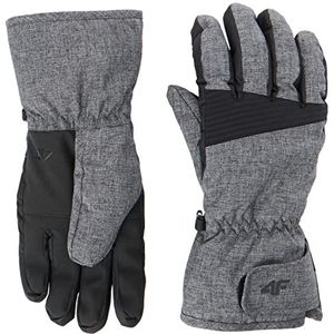 4F SKI handschoenen REM001 jeans, grijs melange, XL voor heren, grijze mengeling, XL