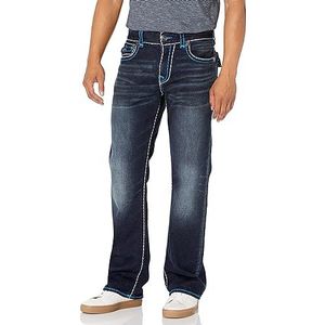 True Religion Heren Billy Super T Boot Cut Flap Jeans, Indigoblauw, 56, Indigoblauw, 40