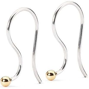 Trollbeads Damesoorbellen Earring Hooks, zilver/goud 925 zilver - TAGEA-00003, 1, Zilver, Geen edelsteen
