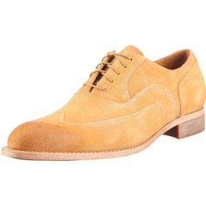 Timberland CA Auburndale FTM Wing-tip Ox 66151 heren klassieke lage schoenen, Bruin Tan Beaten Suede, 40 EU