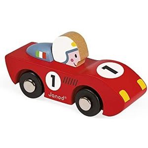 Janod J08545 Story Racing Wooden Car, Speed