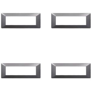 Compatibele ViMAR Plana, kunststof platen set 4 stuks 7 plaatsen voor het vervangen van bestaande platen - passen perfect op de originele houder