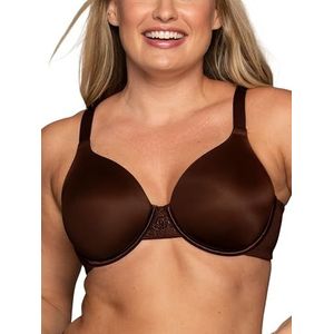 Vanity Fair Women's Beauty Back Smoothing Minimizer BH, minimaliseert buste lijn tot 3,8 cm, niet-gewatteerde cups tot H, Beugel - Cappuccino, 95D
