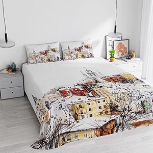 100% katoenen beddengoedset, SOGNI D'AUTORE, SD-33, dubbel