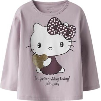 Nmfobba Hellok Ls Nreg Top Box Sky, Keepsake Lilac, 110