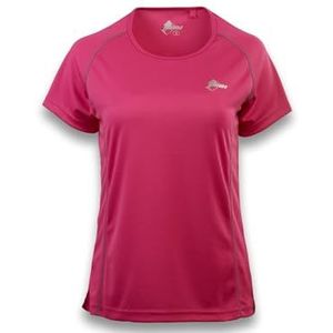 ANDE Bobbio T-shirt voor dames, ademend functioneel shirt voor buiten, Fuchsia, L