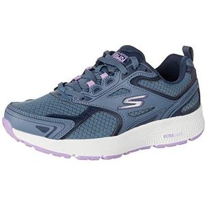 Skechers dames Go Run Consistent Slip On Trainers,Zwart Zwart Leder Synthetisch Roze Trim Textiel Bkpk Blk,36 EU