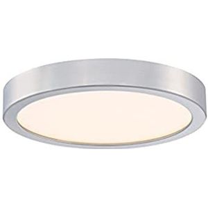 Westinghouse Lighting 6119840, traditionele eenvlammige plafondverlichting gemonteerd LED-binnenlamp, 21 cm, 18 watt, uitvoering in geborsteld nikkel, acryl lampenkap