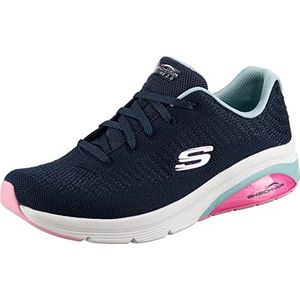 Skechers Skech-air Extreme 2.0 Classic Vibe Sneaker voor dames, Navy Mesh Lt Blauw Roze Trim, 41 EU