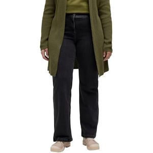 Ulla Popken Dames Grey Denim, Mary Jeans, 52, Grey denim, 52