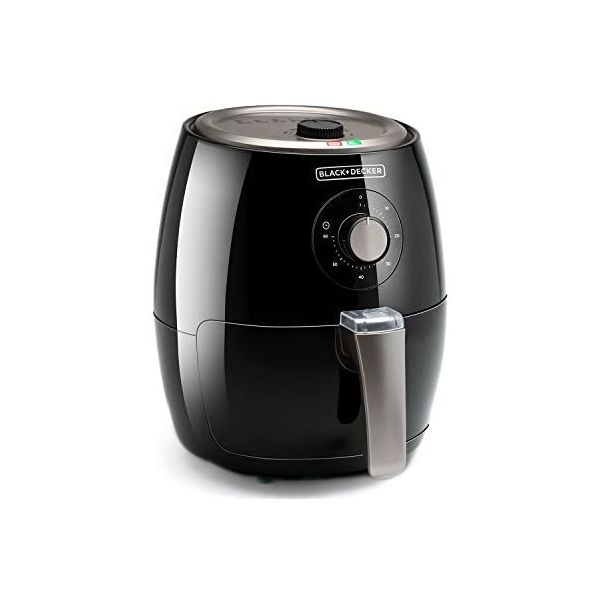 Air Fryer 2L – Small Airfryer 1000W with 30 Minute Timer, 80 - 200°C - Black