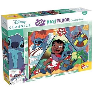 Lisciani Giochi Disney Puzzle DF Maxifloor 150 Lilo And Stitch, 105830, meerkleurig