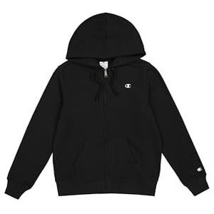 Champion Legacy Basics W-Light Powerblend fleece sweatshirt met capuchon voor dames, Zwart, M