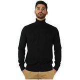 SCHOTT - Trui - Zwart - Katoen - Rolkraag