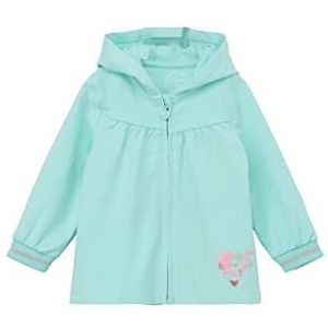 s.Oliver Junior Baby Girls Sweatjack met capuchon, blauwgroen, 68, blauwgroen., 68 cm