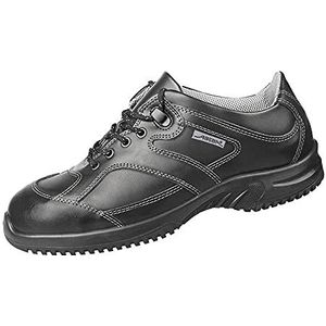 Proteq Veiligheidsschoenen uni6 1771 halfhoge schoen S2 keukenbestendig stalen neus, unisex veiligheidsschoenen, zwart (zwart), 39 EU