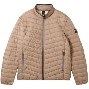 TOM TAILOR Lichtgewicht gewatteerde jas voor heren met opstaande kraag, 32240 - Mountain Taupe, L