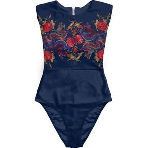 Averie Avelina eendelig badpak voor dames, wit, L