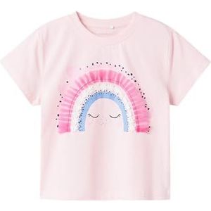 NAME IT Meisjes Nmfditto Nreg Ss Top Box, Ballerina, 104