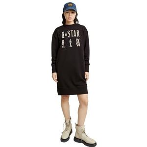 G-Star RAW Chroma gr Sweaterdress Lange Mouwen, Zwart (Dk Black D25041-d797-6484), M