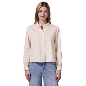STREET ONE STUDIO Hemdblouse met structuur, Mellow Vanilla, 36