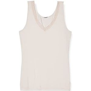 Huber Dames onderhemd Finesse Tank Top okselshirt, beige (Champagne 0624), 44 NL
