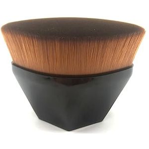 Make-upkwast, multifunctionele vloeibare make-upkwast, bloembladvorm, vloeibare make-upkwast, concealer-kwast, gemakkelijk te dragen, zwart