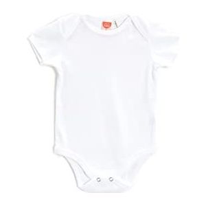Koton Bodysuit met korte mouwen, katoenen bodysuit voor baby's en meisjes, ecru (002), 0/3 mes